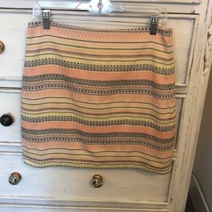Striped and printed spring skirt!